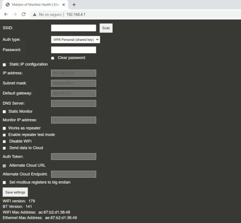 Enter IP address
