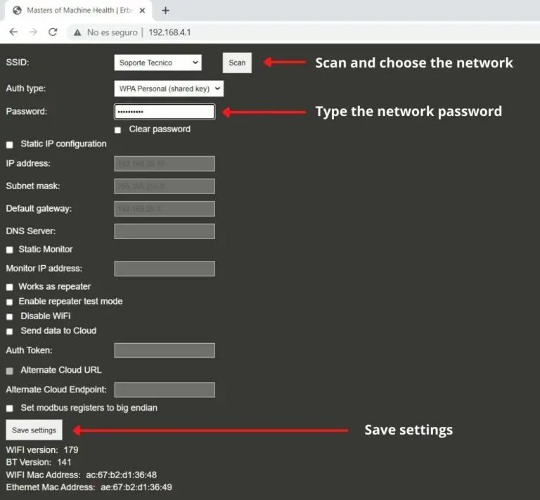 Select Wi-Fi connection
