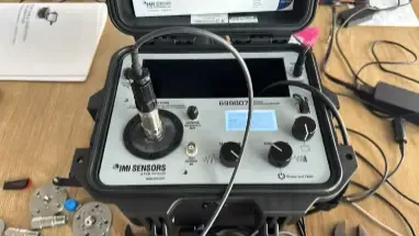 Baseline vibration signal comparison without interferences or added mass