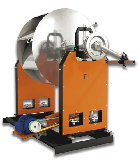 EI-Series™ EI-2000 dynamic balancing machine (earlier model) with SBS setup accommodating thermally distorted rotor components and Digivibe MX® real-time imbalance correction
