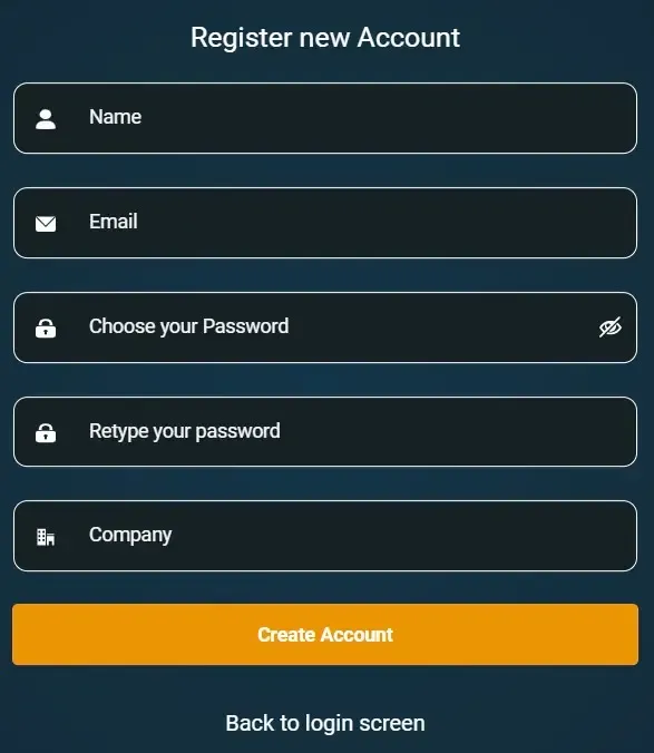 EI-Analytic™ - Create Account