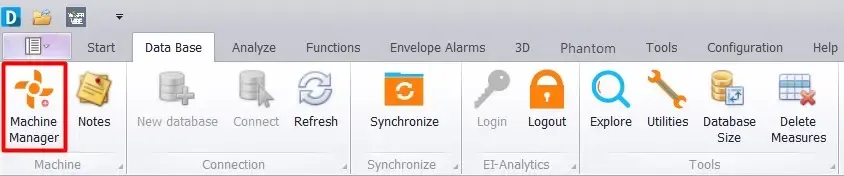 Machine Manager Button