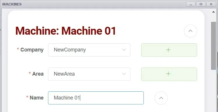 Create Company and Area