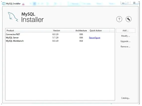 Software installed