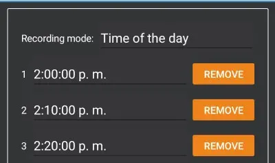 Recording mode method