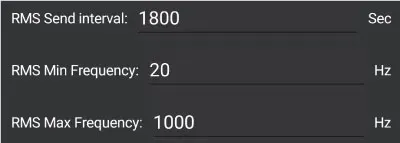 RMS settings