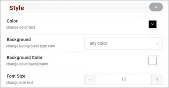 Click to expand more settings