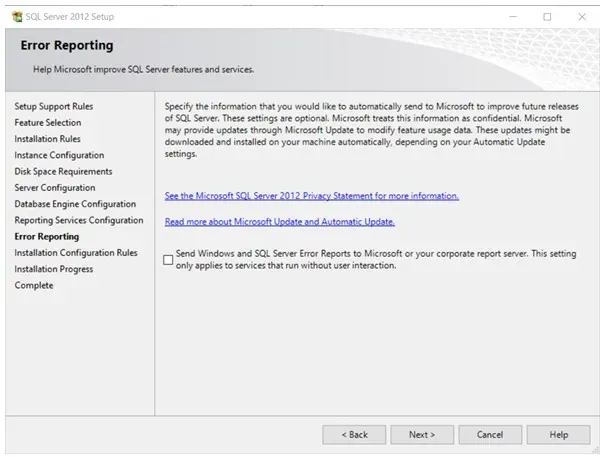 Send reports to Microsoft