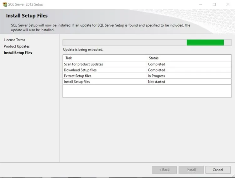 Click install