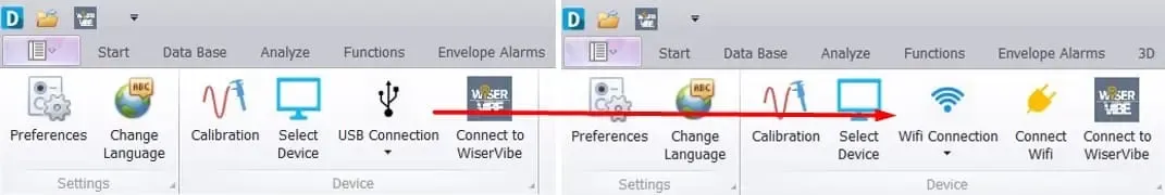 Change connection to Wi-Fi