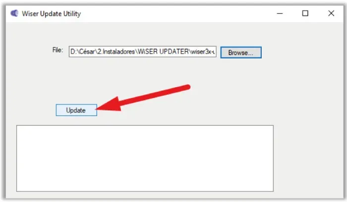 Click update
