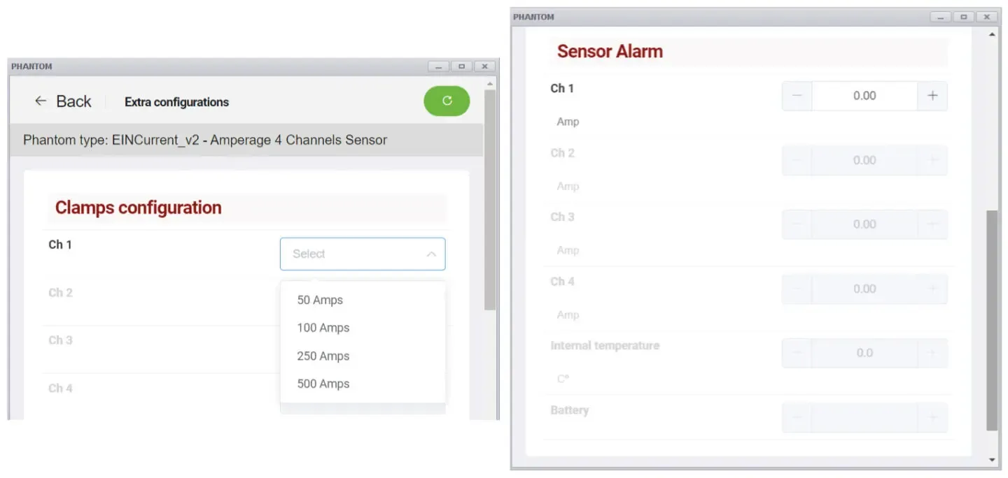 PHANTOM® Alarm Configuration