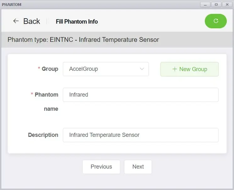 Infrared PHANTOM® Configuration