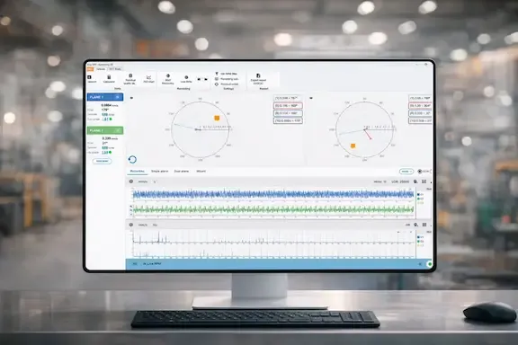 Digivibe MX® 26 Dynamic Balancing Software interface