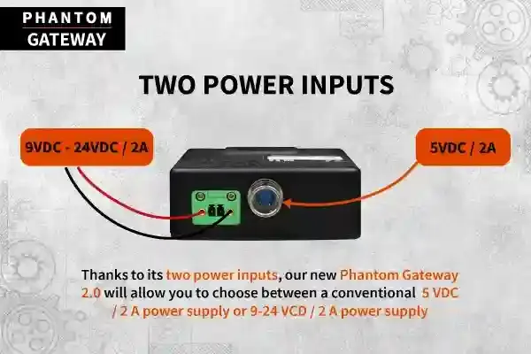 Gateway 2.0 multiple power supply inputs