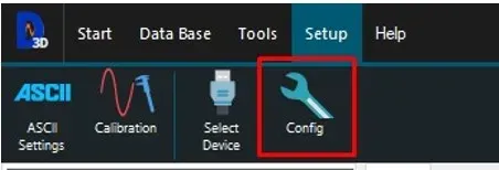 Select config button