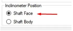 Shaft face position