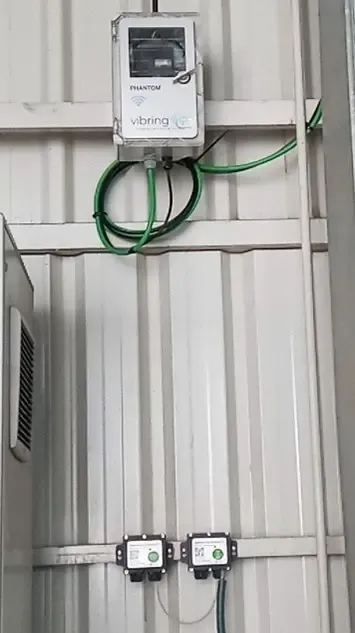 Combox communications panel housing a PHANTOM® Gateway with Bluetooth, WiFi, and Ethernet connections